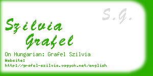 szilvia grafel business card